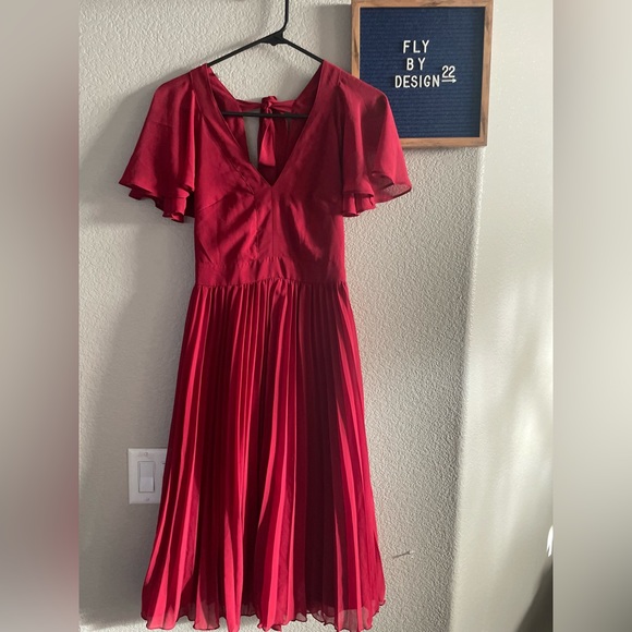 Wine Red Dress! - Picture 3 of 4